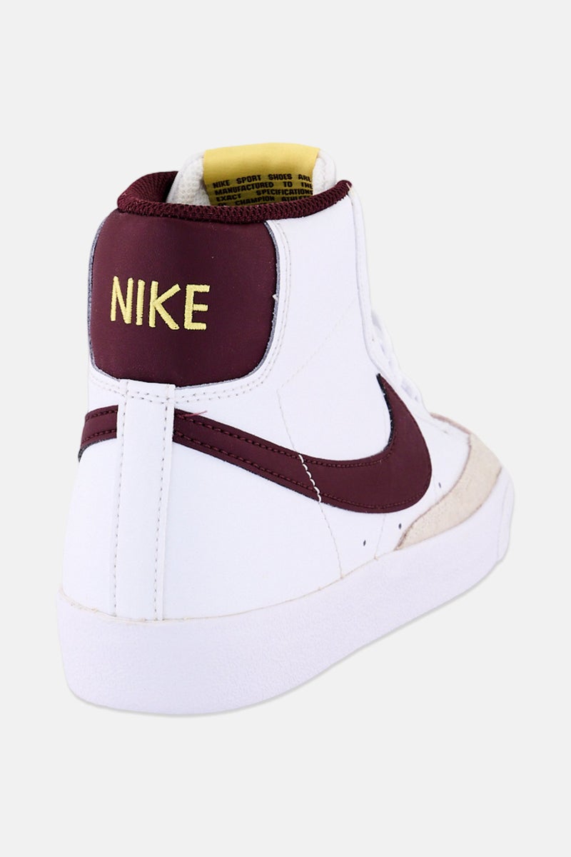 Nike Kids Boy Nike Blazer Mid 77 Lace Up Outdoor Shoes, White - Image 2